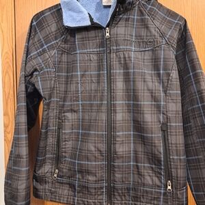 Free Country Black and Blue Plaid Jacket